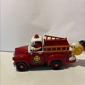 M&M Collectable Red Fire Department Toy Truck